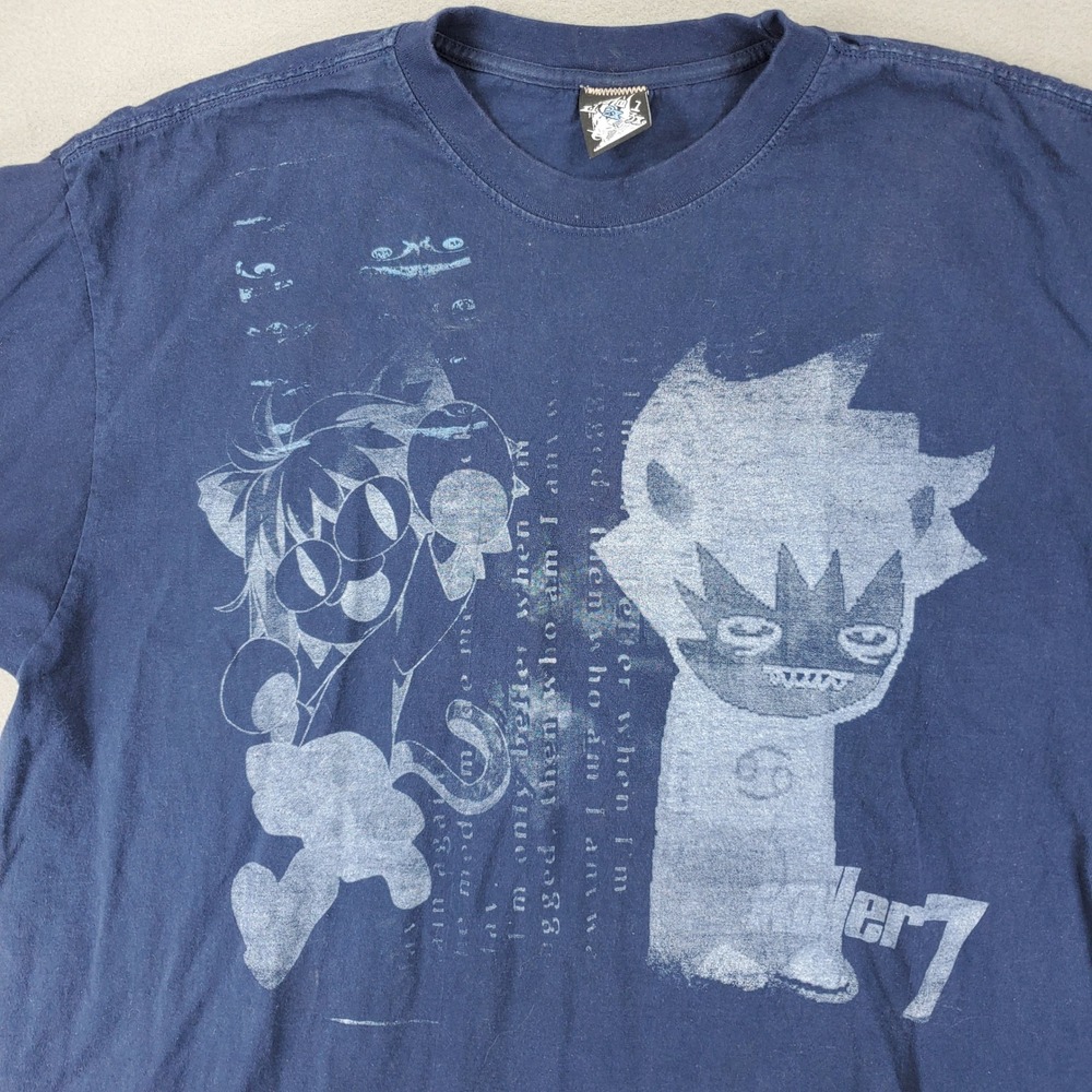 Killer7 Video Game Graphic T-Shirt Mens XXL Navy Blue Suda51 Capcom VTG Tee 90s
